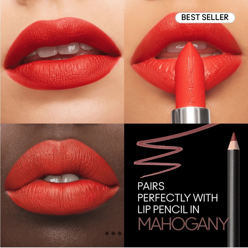 🆕Mac Silky Matte Lipstick Shade Lady Danger no box